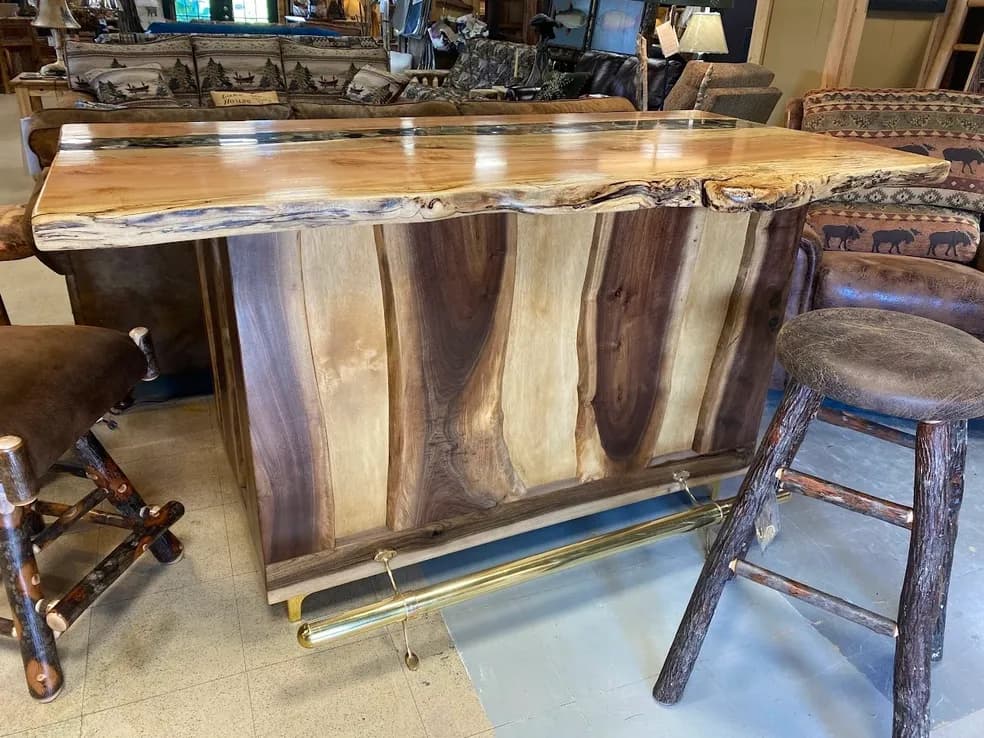Custom bar top installation