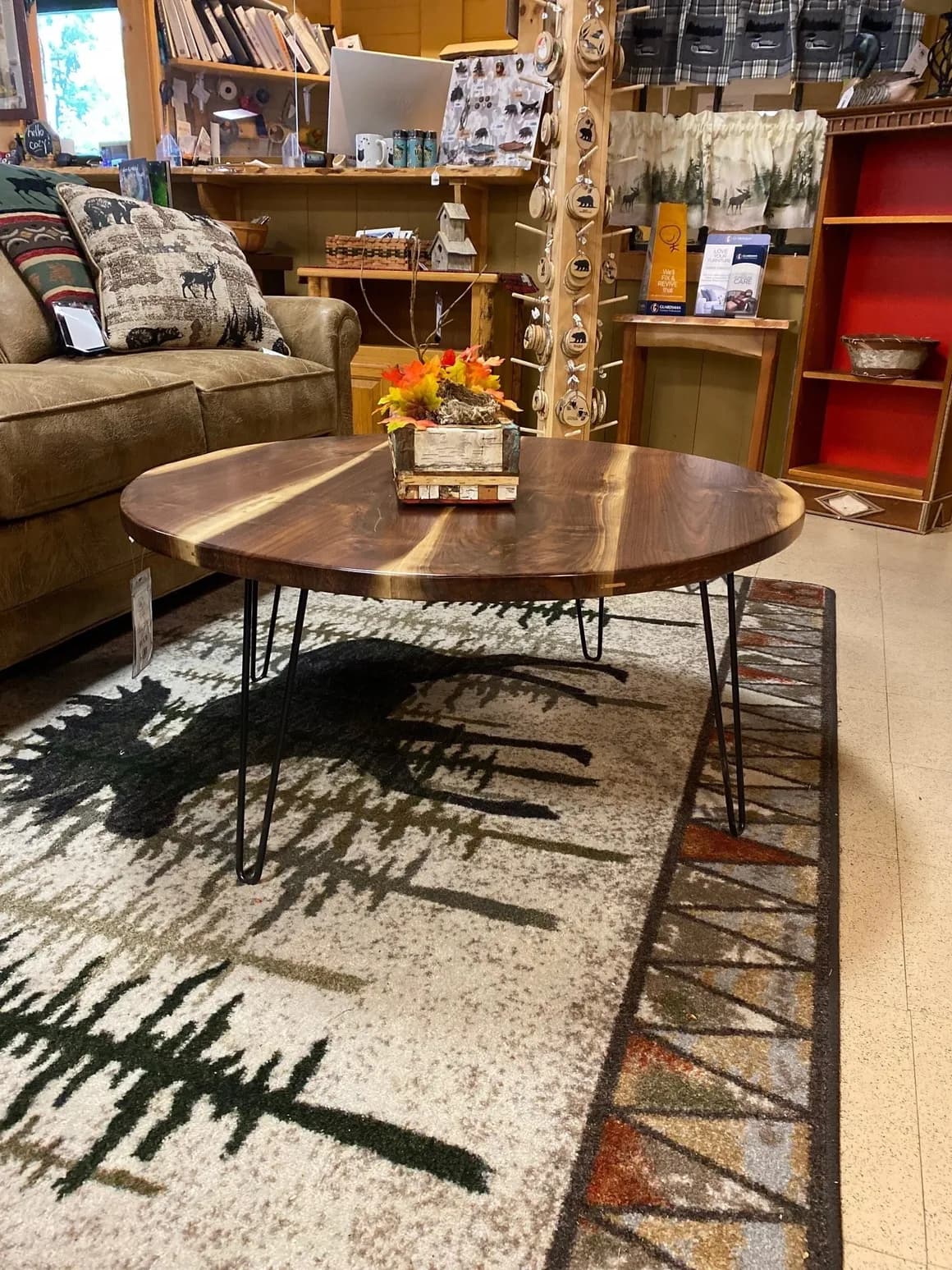 Custom live edge coffee table