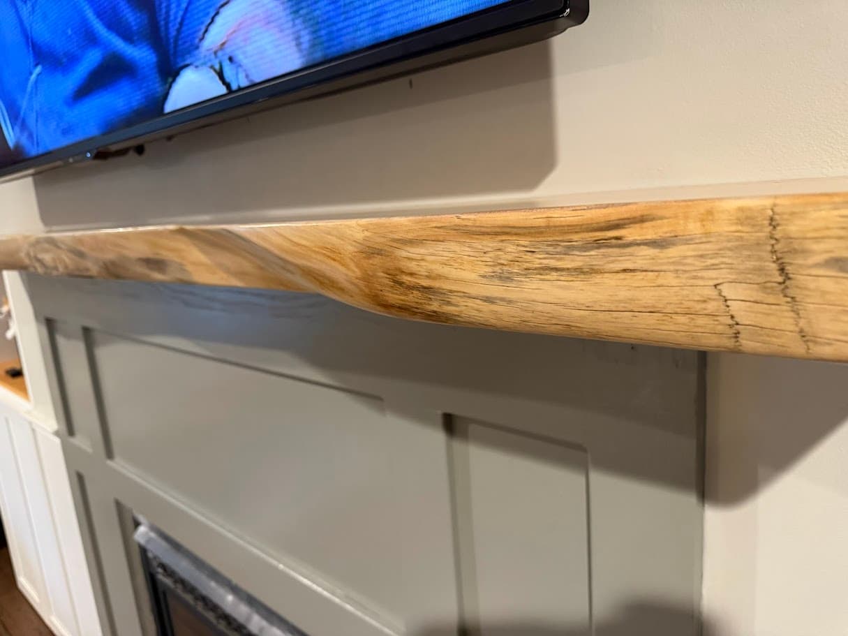 Floating Shelves & Mantels — custom live edge furniture