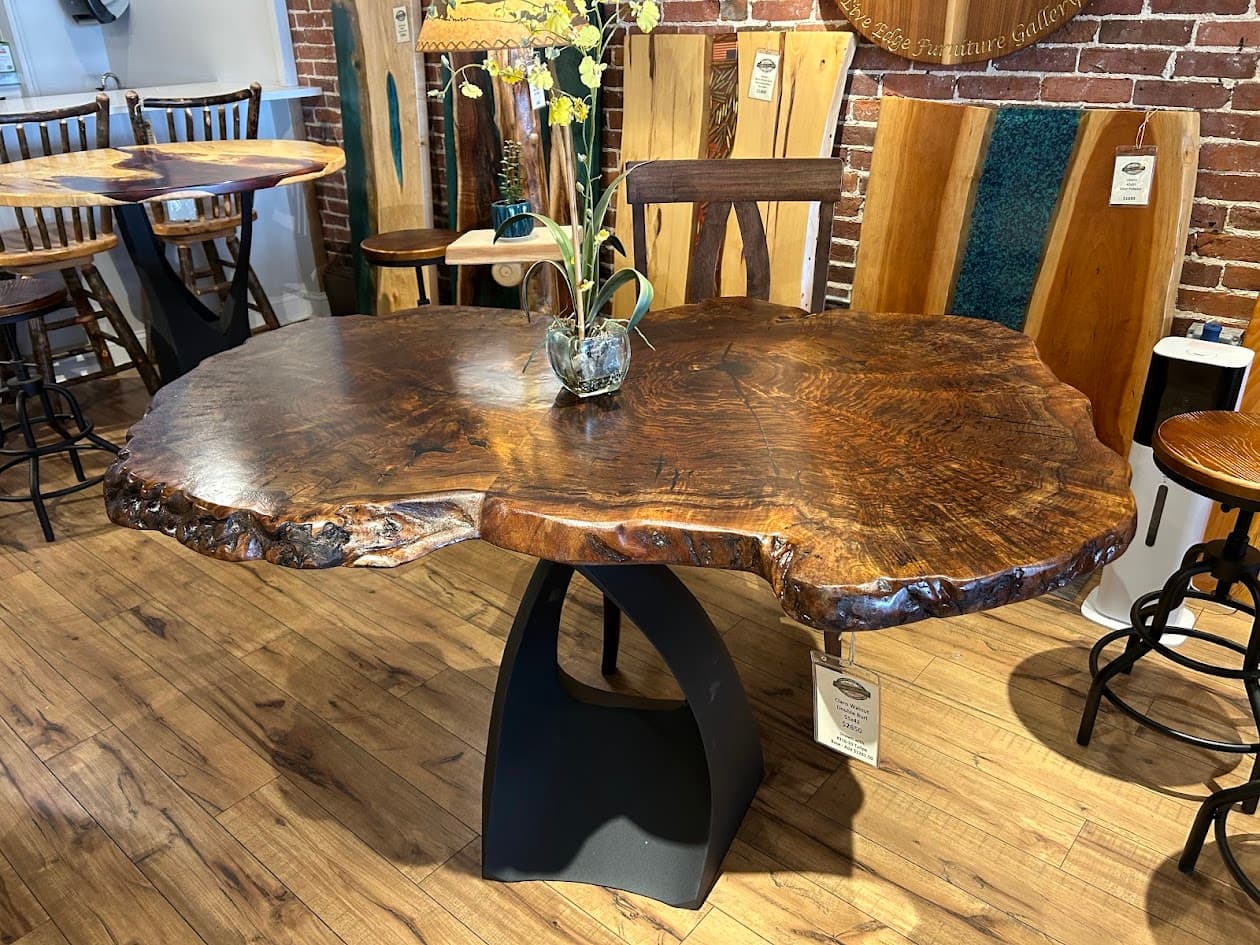 Claro Walnut custom table example