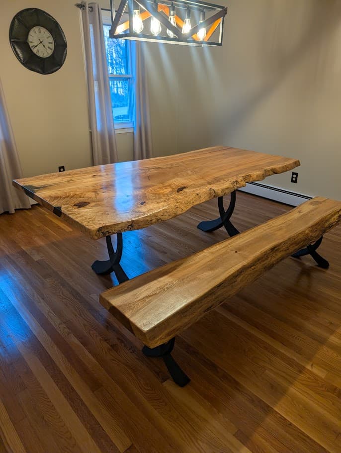 Figured Maple custom table example