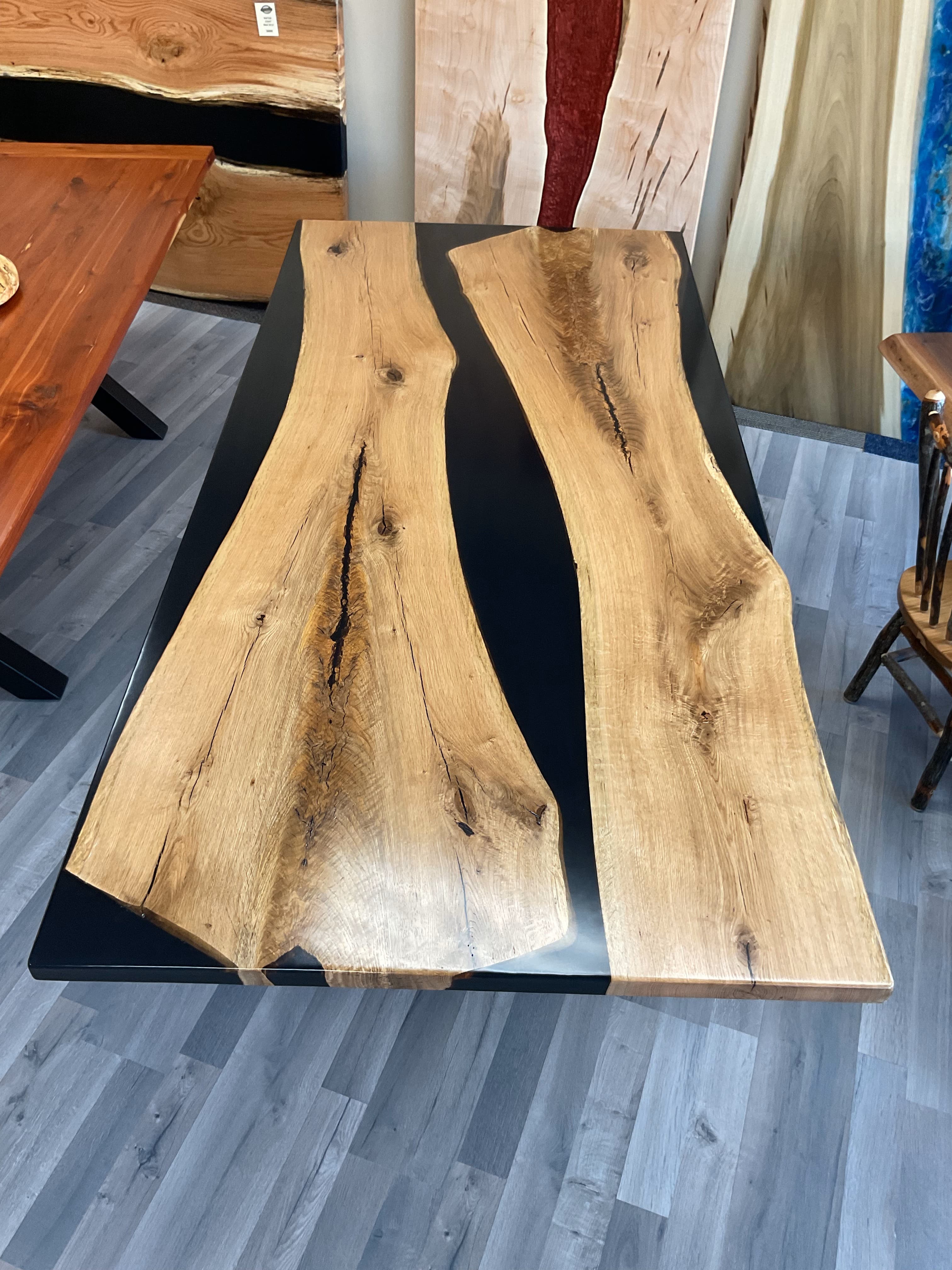 White Oak custom table example